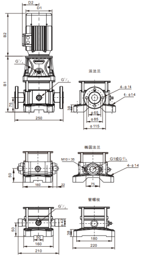 Насос ALT3-12-1.1, 1,1 кВт, 380 В, DN25, нерж/чугун, 68 С, SHIMGE