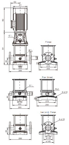 Насос ALT10-1-0.75, 0,75 кВт, 380 В, DN40, нерж/чугун, 68 С, SHIMGE