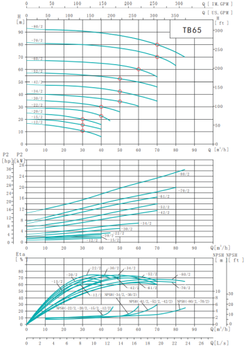 Насос TB65-30/2, 5,5 кВт,  380 В, 50 Гц, DN65, чугун, 16 бар, 120 С, SHIMGE Насос TB65-30/2, 5,5 кВт,  380 В, 50 Гц, DN65, чугун, 16 бар, 120 С, SHIMGE